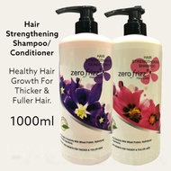 Zero frizz Hair Strengthening Shampoo /Conditioner 1000ml