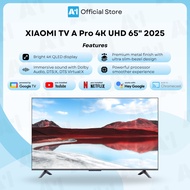 Xiaomi TV A Pro 65" 2025 | 4K UHD | QLED | Google TV | Built-in Netflix YouTube Terbina Dalam | Andr