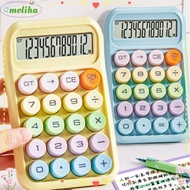 MOLIHA Candy Color Calculator, 12 Digits Anti-slip Pad Arithmetic Calculator, Portable Large Screen 