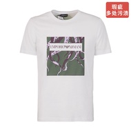 Ea7 Men's Short-Sleeved Round Neck T-Shirt-Fashionable Comfortable Casual All-Match