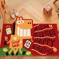 Creative Year of the Horse New Entryway Mat for Home Use, Anti-Slip, Dirt-Resistant, Customizable, D