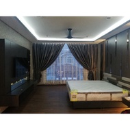 Dimout curtain dark grey Width 10ft/120inch/304cm x High 8ft4inch/100inch/254cm