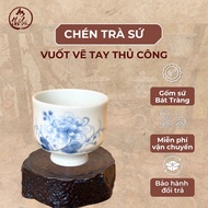 An Tho Tuc hand-painted porcelain tea cup [Code CVV10] - Made in Bat Trang