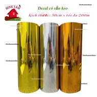 Mirror silver Decal, mirror gold polish, aluminum silver Decal