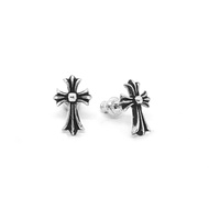 Chrome Hearts Sterling Silver 925 Real Jewelry Cross Fat Stud Earring Code:CED005