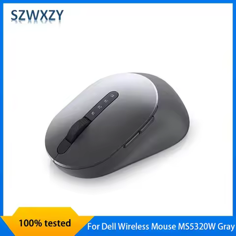 New Original For Dell Multi-device Wireless Mouse MS5320W Gray With Bluetooth 5.0 And 2.4GHz Wireles