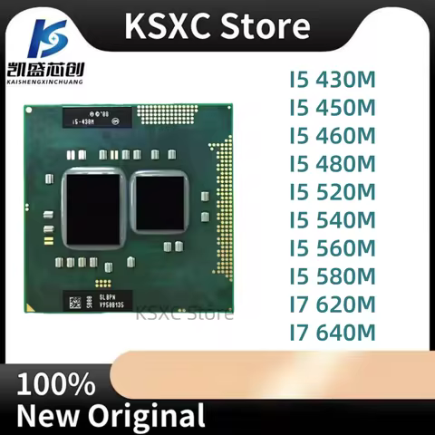 Free shipping Used Intel I5 430M I5 450M I5 460M I5 480M I5 520M I5 540M I5 560M I5 580M I7 620M I7 