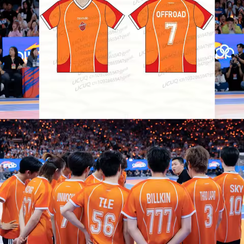 Summer Men's Women's Short Sleeve T-shirt BILLKIN OLYMPOP 2026 Thailand Blue Devil &Orange Monster P
