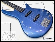 【苗聲樂器Ibanez旗艦店】 Ibanez SR GSR180-BEM 金屬藍電貝斯