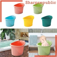 [Sharprepublic] Bath Bucket Baby Shower Bucket Portable Comfortable Baby Bathtub Bathtub for Newborns 0-7 Years Old