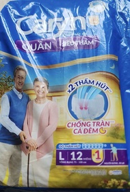 [Mới Tặng 1 miếng] Tã quần caryn siêu thấm mới size L12+1