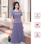 [ Genuine ] High-end designer women's dress NEM Fashion 10692