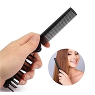 D373 Black Pocket Folding Comb Barber Hair Clip Set 2in1 Multifunction / Comb Folding with Hair Sect