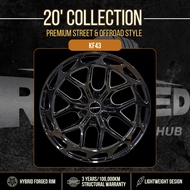 20" KF43 Hybrid Forged Offroad Rim for Nissan Navara PCD 6X114.3 (GLOSS BLACK)
