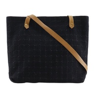 【日本直送】愛馬仕 HERMES Amedaba Caba Voyage 肩背包 長肩帶 帆布 黑色 女仕【二手】