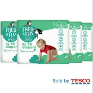 Tesco Fred &amp; Flo Diapers XL56 (4 packs)