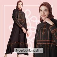 Hikmat Original Fashion A4428 Abaya Hikmat - noerbutikmuslim - Gamis