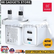 XUNDD XDCH-043 40W / 20W PD Quick Charger Fast Charging compatible for iPhone Android Adapter USB UK