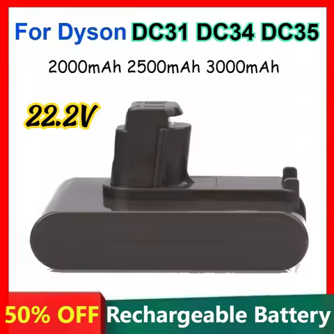22.2V 2000mAh 2500mAh 3000mAh Rechargeable Li-ion Battery for Dyson DC31 DC34 DC35 Cordless Vacuum C