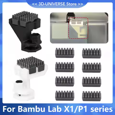 For bambu lab P1/X1 Series ABS Nozzle Brush Wiping Parts Make Print Head Cleaner for 3D printer P1 P