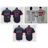 Cincinnati Reds No. 37 Tyler Stephenson Dri-FIT ADV ML-B Men's Limited Edition Baseball Jersey-Black