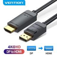 Vention Display Port to HDMI 4K 30Hz สาย DP to HDMI Cable สายแปลง hdmi for PC Laptop HDTV Monitor Pr