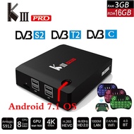 MECOOL KIII PRO DVB S2 DVB T2 DVB C Decoder Android 7.1 TV Box 3GB 16GB K3 Pro Amlogic S912 Octa Cor