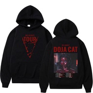 Rapper Doja Cat The Scarlet Tour Concert Double Sided Graphic Hoodie Men Women Hip Hop Sweatshirt Un