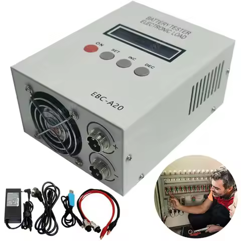 EBC-A20 Battery Tester 30V 20A 85W Lithium Lead-acid Battery Capacity Tester 5A Charge 20A Discharge