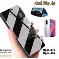 Flip Case Oppo A74 - A54 Clear View Standing Mirror Cover