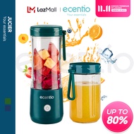 ecentio Blender Portable Mini Juicer 6/8/10/12 Mata Pisau 2 botol 380ML+380ml Blander Jus Buah Port 