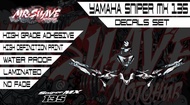 Yamaha Sniper MX 135 Shark Decals Set