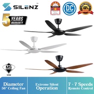 SILENZ RS56 CEILING FAN 56" DC MOTOR 7F +7R SPEED 5 YEARS WARRANTY