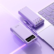 PD20W 30000mAh Power Bank Super Fast Charging PowerBank Portable Large Capacity Built-in 4 Cable Power 超级快充充电宝 四线充电宝