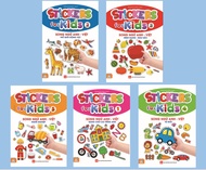 Sách - Combo 5 cuốn Sticker for Kids Song ngữ Anh Việt (ND)