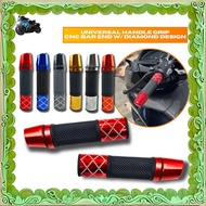 MOTORCYCLE UNIVERSAL HANDLE GRIP LIPSTICK STYLE W/ DIAMOND DESIGN HG-632-47A
