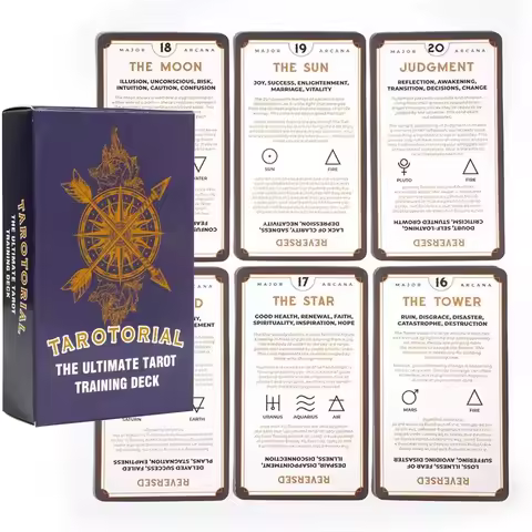 New Tarot Deck The Ultimate Tarot Training Deck Oracle Fate Divination Tarot Cards Fortune Telling C