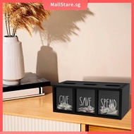 Give Save Spend Money Box Save Spend Bank Money Saving Box Countertop Wall Mount Kid Piggy Bank for 