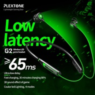 PLEXTONE G2 5.0 Bluetooth headset sports neckband led light wireless headset stereo earbuds music headset with microphone for all mobile phones