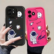 Cartoon Astronaut Moon Case For OPPO A3 PRO A94 A93 A5S A57 A77 A7 A12S Realme C20 C11 C21Y C25Y A80