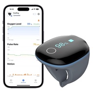 OxyRing Oxygen Monitor - Continuous Oxygen Meter Finger Pulse Oximeter with Real-time Reminder & Fre