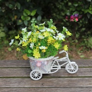 1 Bundle Daisy Flower Fake Flowers For Decoration Artificial Flower With Vase Set For Home Weeding  