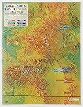 Scratch Off Colorado Fourteeners Map Poster - 14ers Mountain Peaks - Ideal Bucket list Gift for Clim