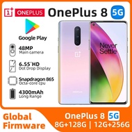 Oneplus 8 Mobile Phone 6.55" 12GB RAM 256GB Dual SIM Card Full Screen Snapdragon 865 used phone ISDT