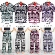 (The Shop Delivers Quickly (Get The Whole Set) Elephant Pattern Snail Bottom Hawaiian Shirt Set + Pa