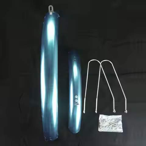 Silver Front and Rear Fender Set Professional Mudguard Replacement Bikes Parts for 20 Inch Folding B