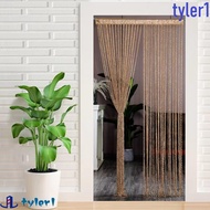 TYLER1 String Curtain, Solid Color Room Divider Door Curtain, Window Treatment 1*2M Elegant Tassel W