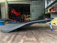 เบาะpcx160 ปาดเรียบ เบาะpcx หนังเรดเดอร์สีดำ ตะเข็บคู่สีแดง