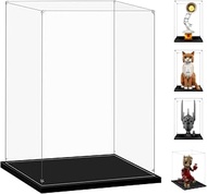 Acrylic Display Case for Lego 21346 Family Tree, 75308 R2-D2 or 75335 BD-1, 9.84x9.84x13.77inches (2