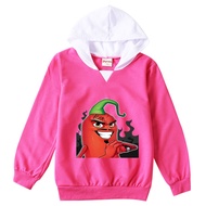 [In Stock] Merch Edison Pepper Cartoon Cotton Blend Pullover Top Girl Casual Long-sleeved Outfits Autumn Kid's Clothes Anime Hoodies Boys Girls